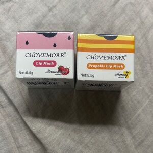 Strawberry & Honey Lip Mask Duo - Pink & Yellow